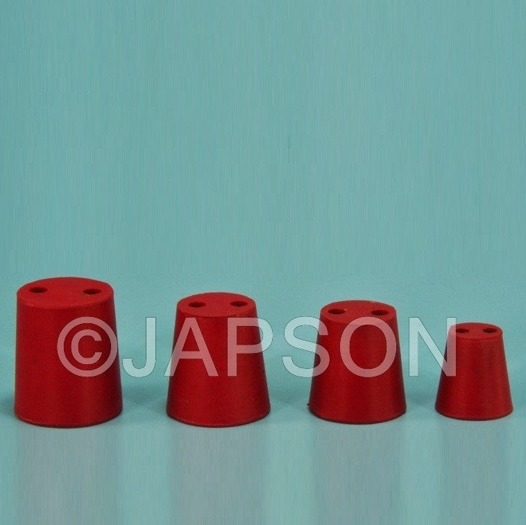 Cork Stopper, Rubber, Two Holes Cork Stopper, Rubber, Two Holes